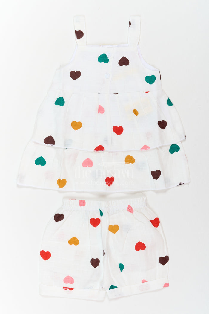 Girls Printed Muslin Co Ord Set for Birthdays Vacations and Cheerful Day Outings