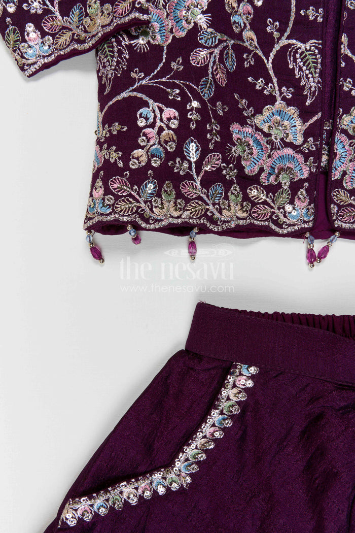 Girls Sharara Dress Set for Weddings and Festive Celebrations