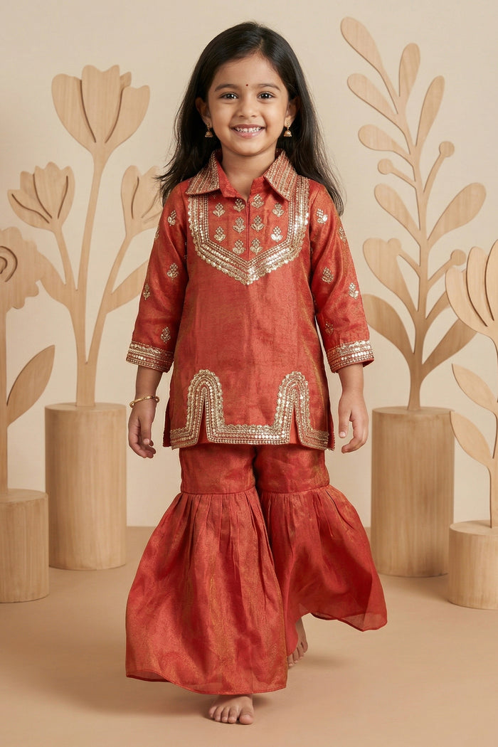 Girls Sharara Set for Event Celebrations and Traditional Wear