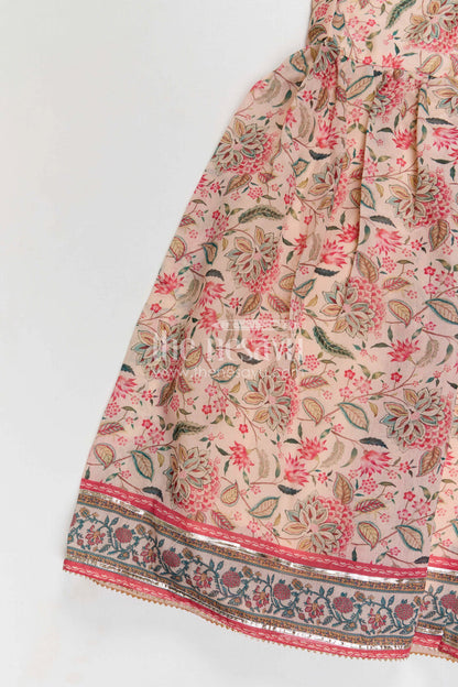 The Nesavu Girls Sharara / Plazo Set Girls Sharara Set for Family Gatherings and Festive Outings Nesavu Nesavu Girls Sharara Set For Festive Outings With Georgette Digital Print And Comfortable Flared Design