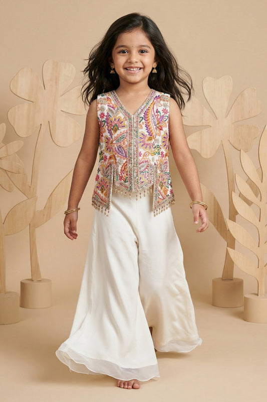 Girls Sharara Set for Festive Celebrations and Traditional Wear