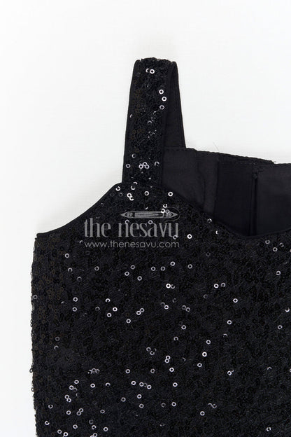The Nesavu Girls Sharara / Plazo Set Girls Sharara Set for Festive Celebrations and Wedding Occasions Nesavu Nesavu girls georgette sharara set with designer embroidery jacket for festive and wedding occasions