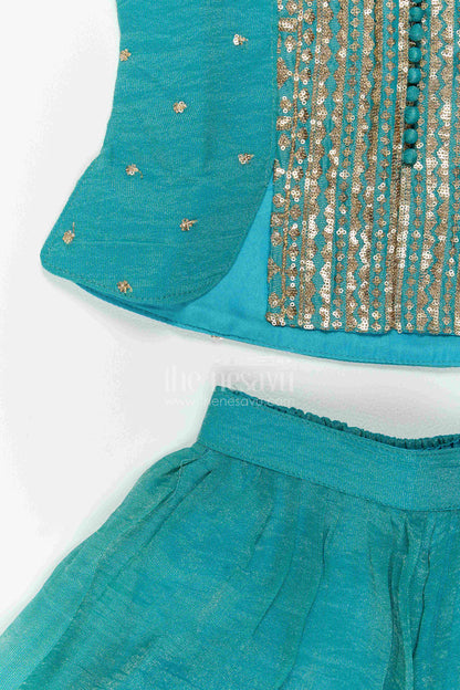 The Nesavu Girls Sharara / Plazo Set Girls Sharara Set for Festive Ceremonies and Wedding Celebrations Nesavu Nesavu Girls Viscose Silk Sharara Set For Festive Ceremonies Wedding Celebrations And Cultural Functions
