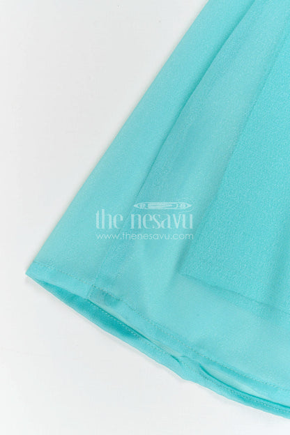 The Nesavu Girls Sharara / Plazo Set Girls Sharara Set for Festive Occasions and Ethnic Celebrations Nesavu Nesavu Girls Sharara Set With Thread Embroidery For Festive Occasions And Stylish Ethnic Wear