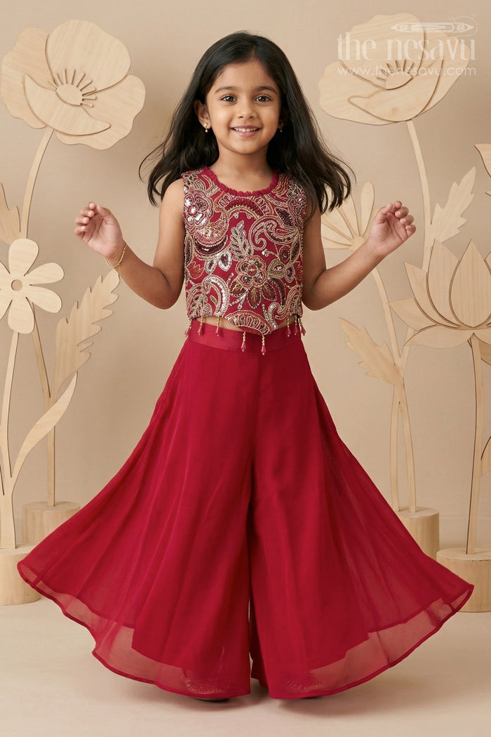 Girls Sharara Set for Festive Performances and Wedding Receptions