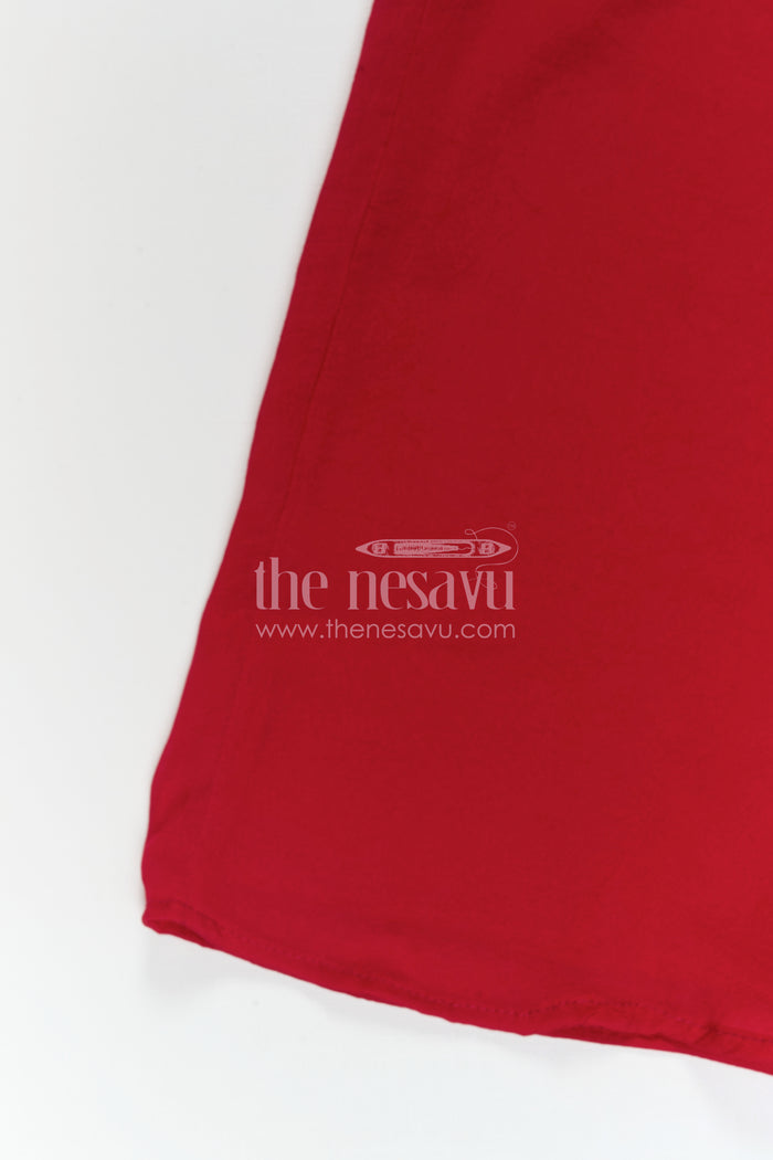 The Nesavu Girls Sharara / Plazo Set Girls Sharara Set for Wedding and Event Nesavu Nesavu Girls Sharara Set For Wedding And Festive Occasions With Embroidered Georgette Ethnic Outfit