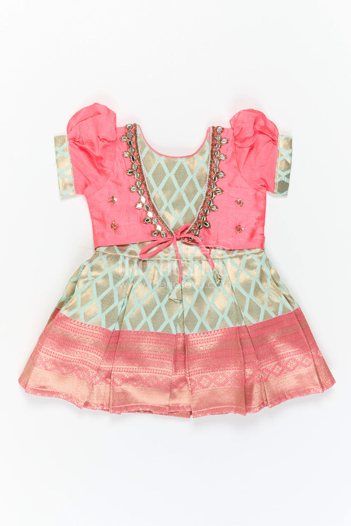 Girls Silk Frock for Festive Wear and Traditional Events