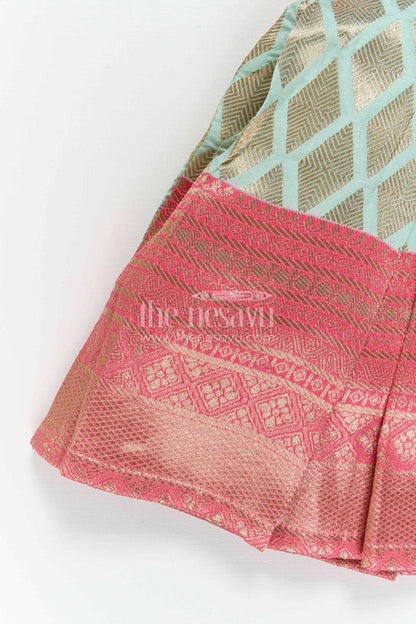 Girls Silk Frock for Festive Wear and Traditional Events