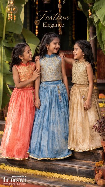 Girls Traditional Lehenga Set for Festive Functions and Celebrations