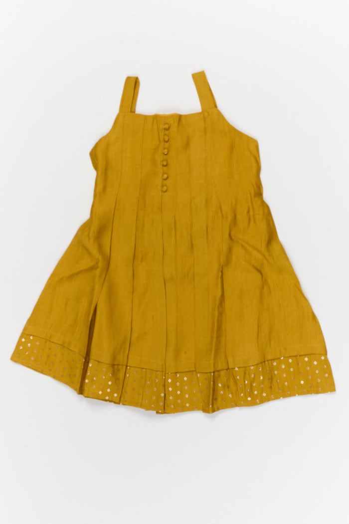 The Nesavu Girls Chanderi Frock Girls Traditional Silk Frock with Jacket for Weddings and Festive Functions Nesavu Nesavu girls silk frock with embroidered jacket – perfect for weddings and festive occasions