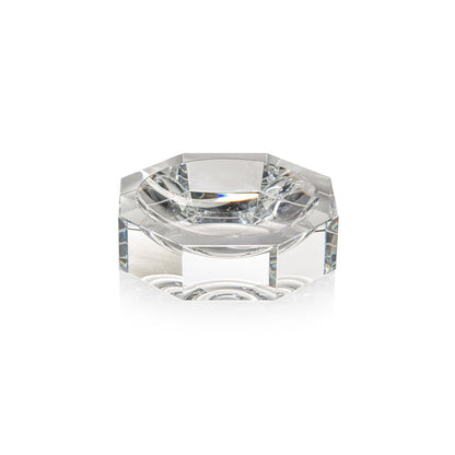 Glass Crystal Octagon Bowl - Clear - Bowls by Carlyle Avenue