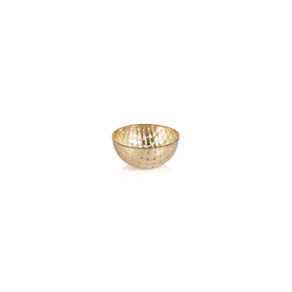 Gold Braided Glass Bowl - Serveware by Carlyle Avenue