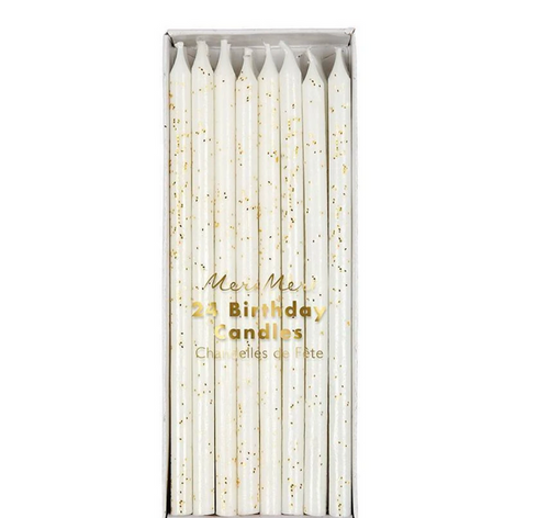 Gold Glitter Candles