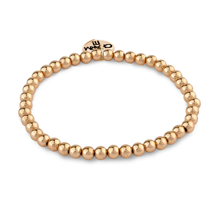 Gold Stretch Bead Bracelet