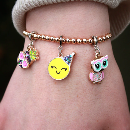 Gold Stretch Bead Bracelet