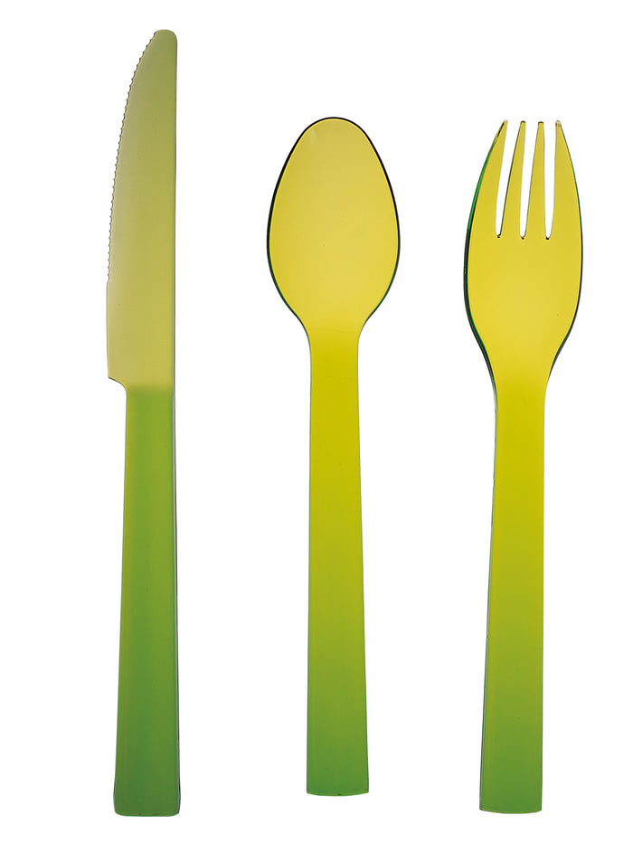 Green Acrylic Flatware