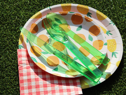 Green Acrylic Flatware