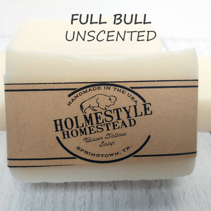Handmade Bison Tallow Soap by Holmestyle Homestead