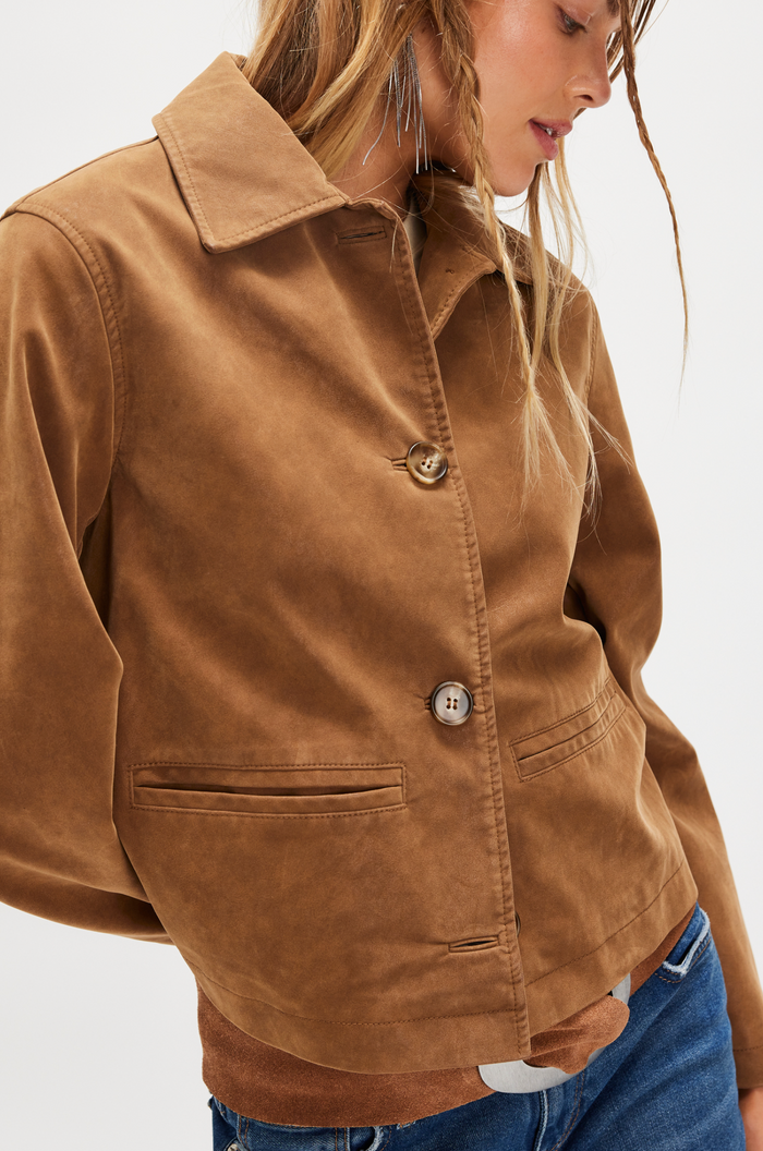 Hera Vegan Jacket - Sierra / Caramel Caffe