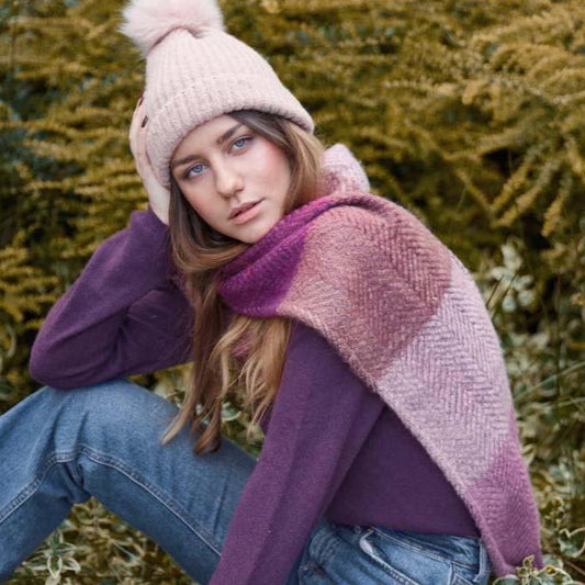 Shop Herringbone Tweed Large Scarf - Premium Quality