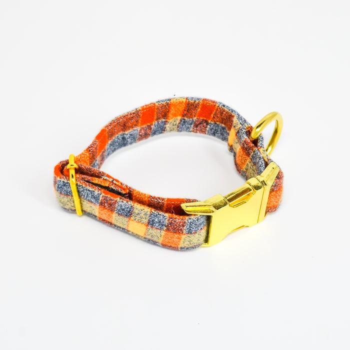 Higgins Flannel Dog Collar