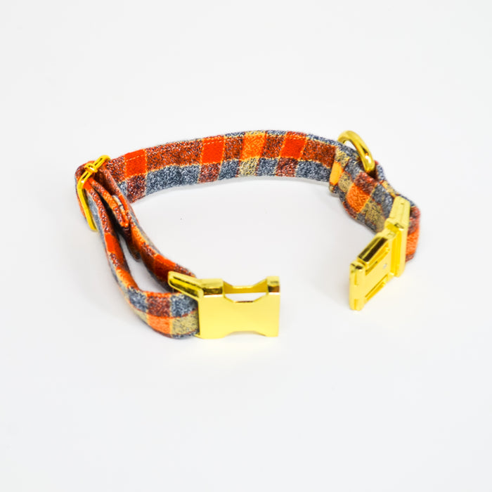Higgins Flannel Dog Collar