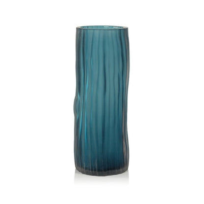 Indigo Powder Glass Vases - Blue - Vases by Carlyle Avenue