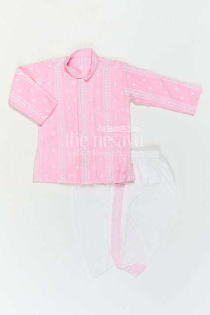 Infant Boys Dhoti Set for Festive Rituals and First Celebrations