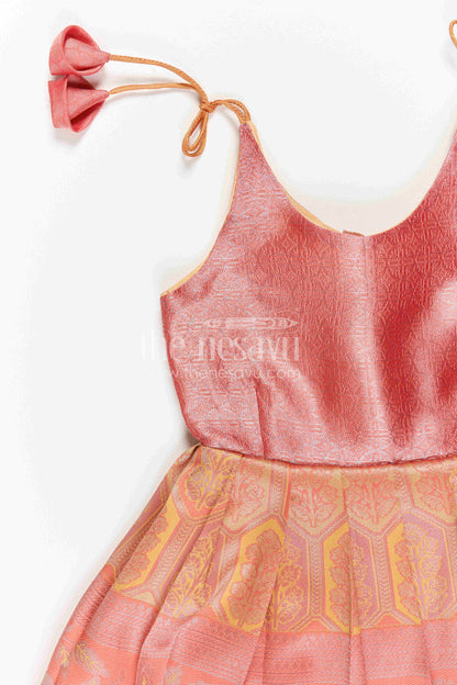 Infant Kanchi Silk Frock for Baby Shower Function