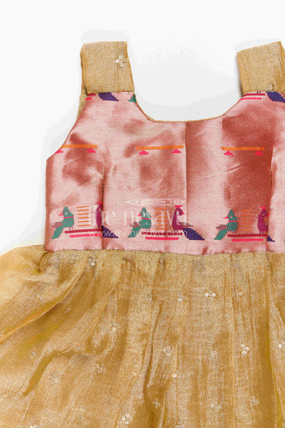 Infant Silk Frock for Naming Ceremony and Festive Moments