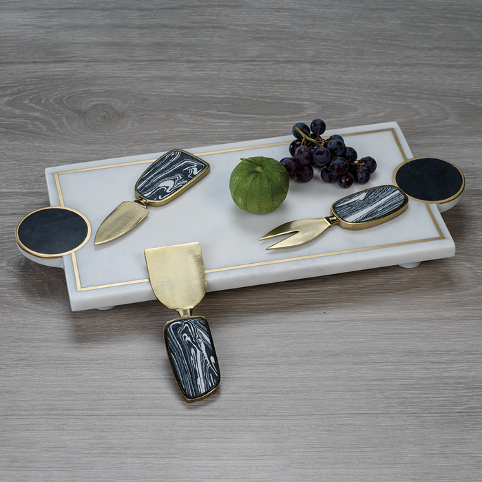 Kadappa Stone and Marble Tray - Tray by Carlyle Avenue