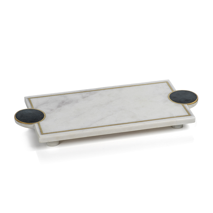 Kadappa Stone and Marble Tray - Tray by Carlyle Avenue