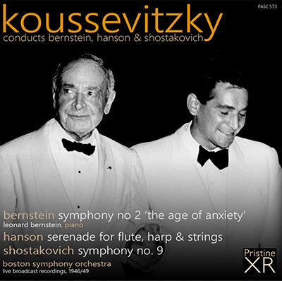 KOUSSEVITZKY conducts Bernstein, Hanson & Shostakovich (1946/49) - PASC573 - CD