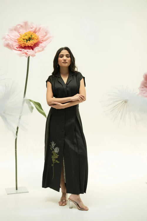 KYOMI LINEN DRESS My Store