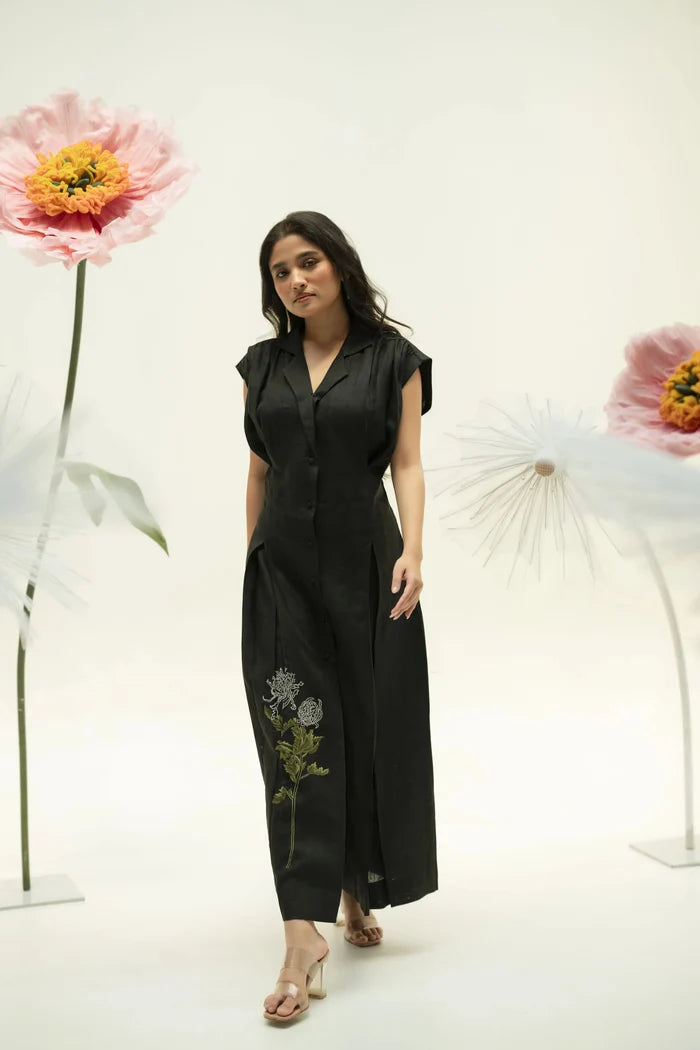 KYOMI LINEN DRESS My Store