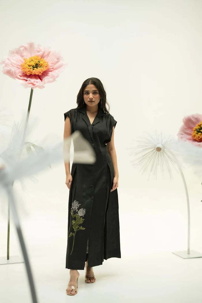 KYOMI LINEN DRESS My Store