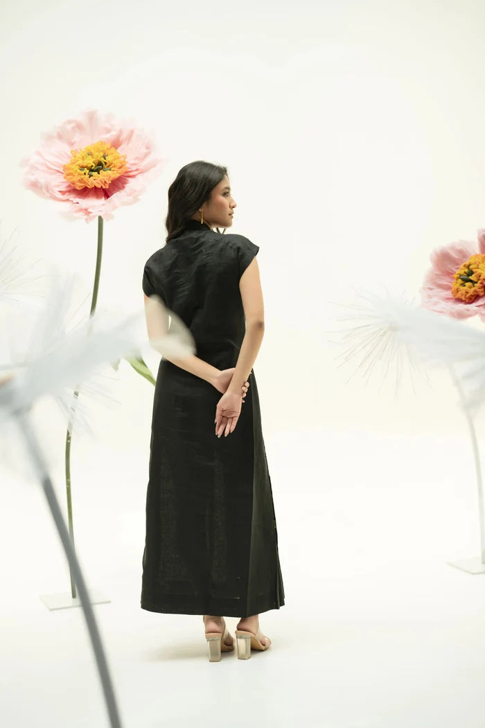 KYOMI LINEN DRESS My Store