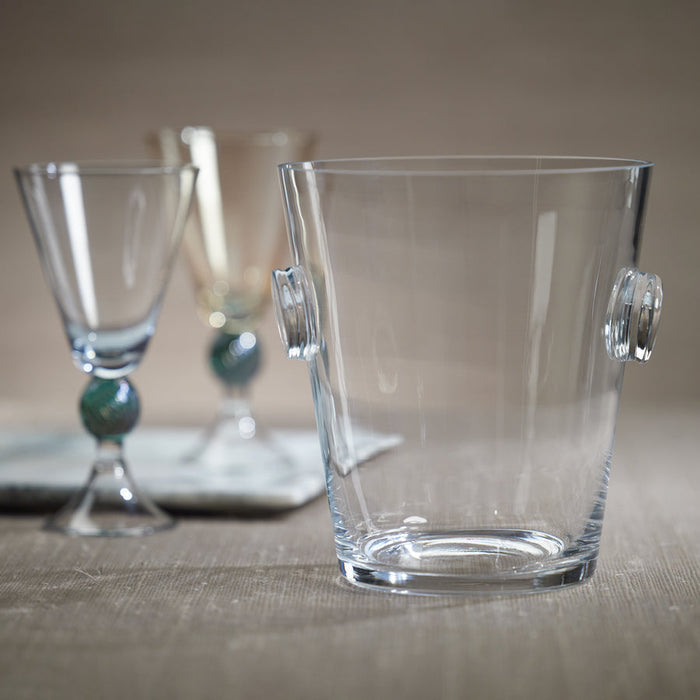 La Serena Beveled Glass Ice Bucket / Cooler - Ice Bucket by Carlyle Avenue