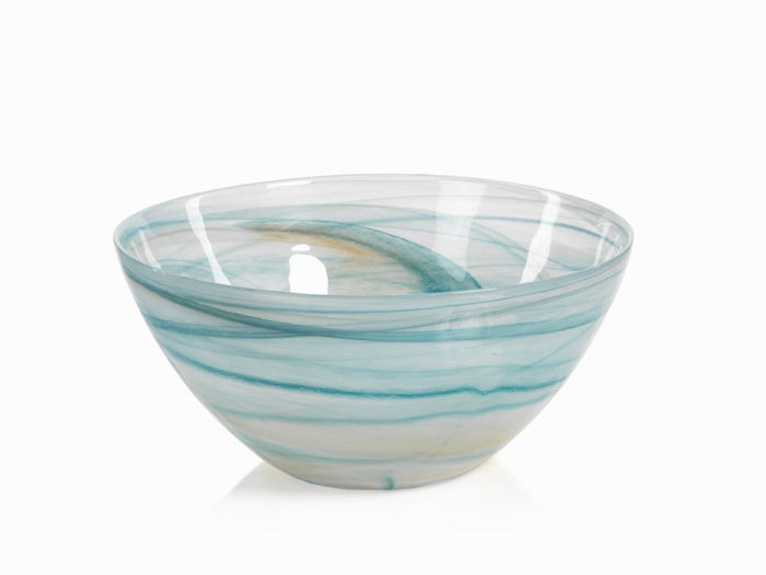 Lagoon Alabaster Glass Bowl - Bowls by Carlyle Avenue