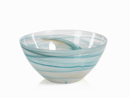 Lagoon Alabaster Glass Bowl - Bowls by Carlyle Avenue