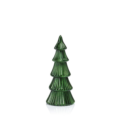LED Ribbed Antique Tree - Green - Seasonal & Holiday Decorations by Carlyle Avenue