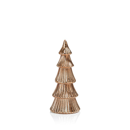 LED Ribbed Antique Tree - Rose Gold - Christmas Decor by Carlyle Avenue