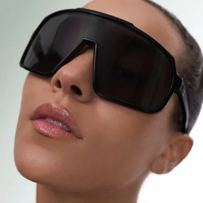 Lenox & Sixteenth | The Black Shield Sunglasses - Lenox & Sixteenth - Living with Ivey