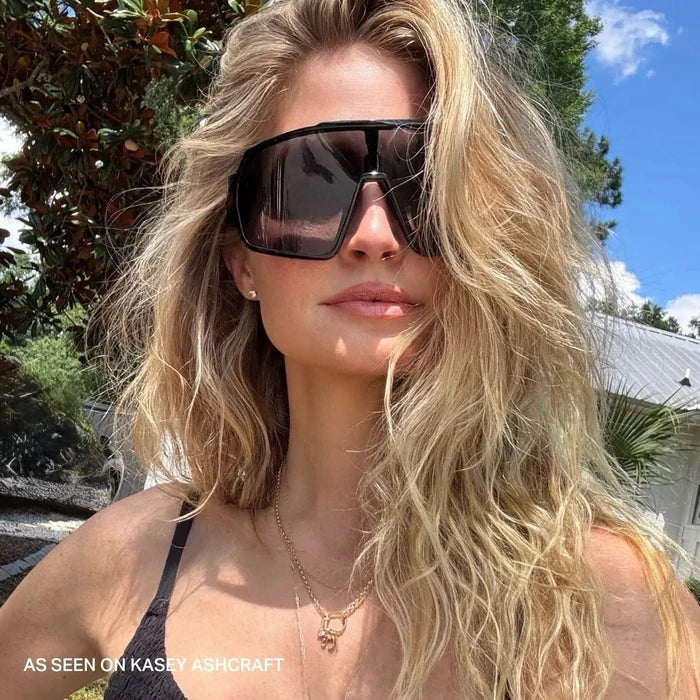 Lenox & Sixteenth | The Black Shield Sunglasses - Lenox & Sixteenth - Living with Ivey