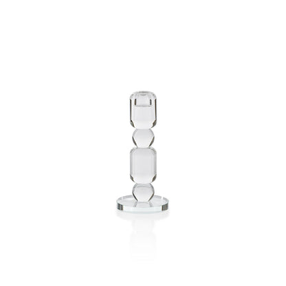 Louisa Crystal Glass Taper Holder - Taper Holder by Carlyle Avenue