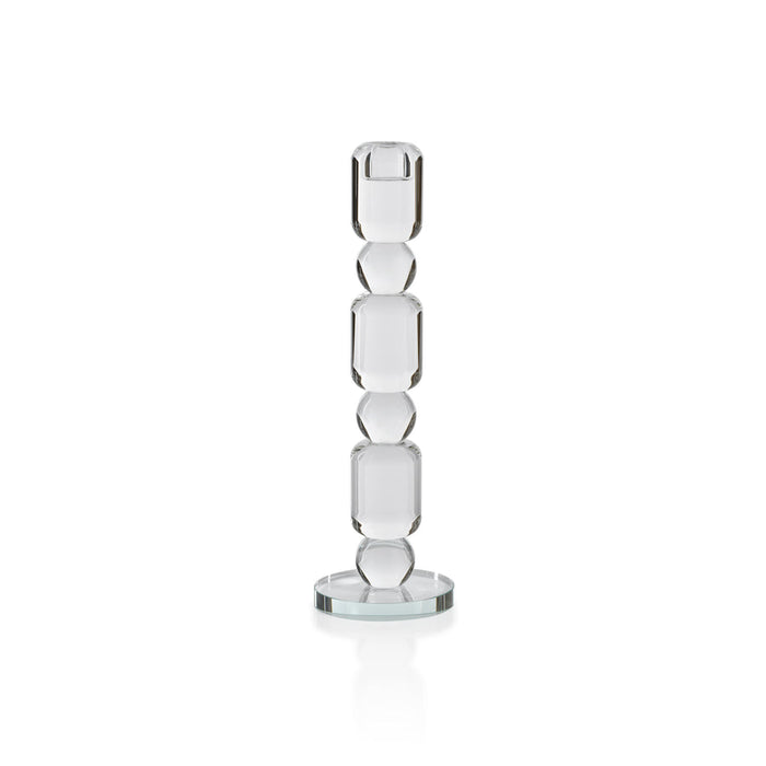 Louisa Crystal Glass Taper Holder - Taper Holder by Carlyle Avenue