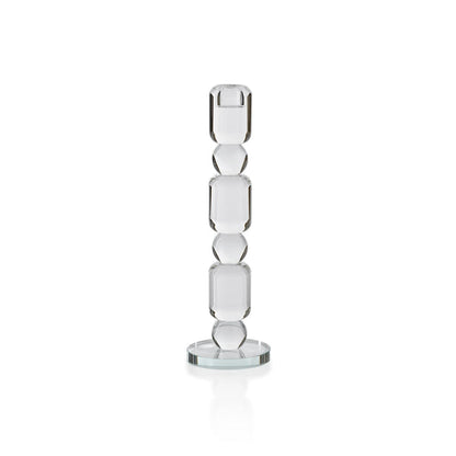 Louisa Crystal Glass Taper Holder - Taper Holder by Carlyle Avenue