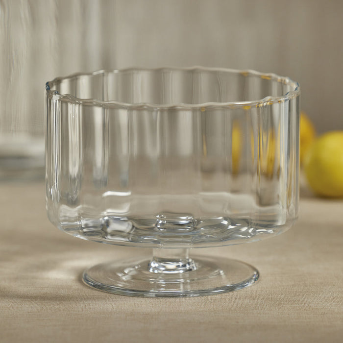 Loulou Optic Glass Bowl - Decorative Bowls by Carlyle Avenue