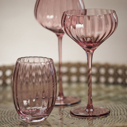 Madeleine Optic Glassware Collection - Wine - Glassware by Carlyle Avenue
