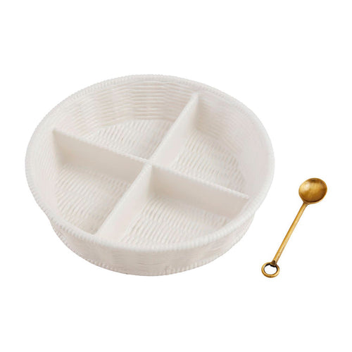 Magnolia Four-Section Tidbit Dish